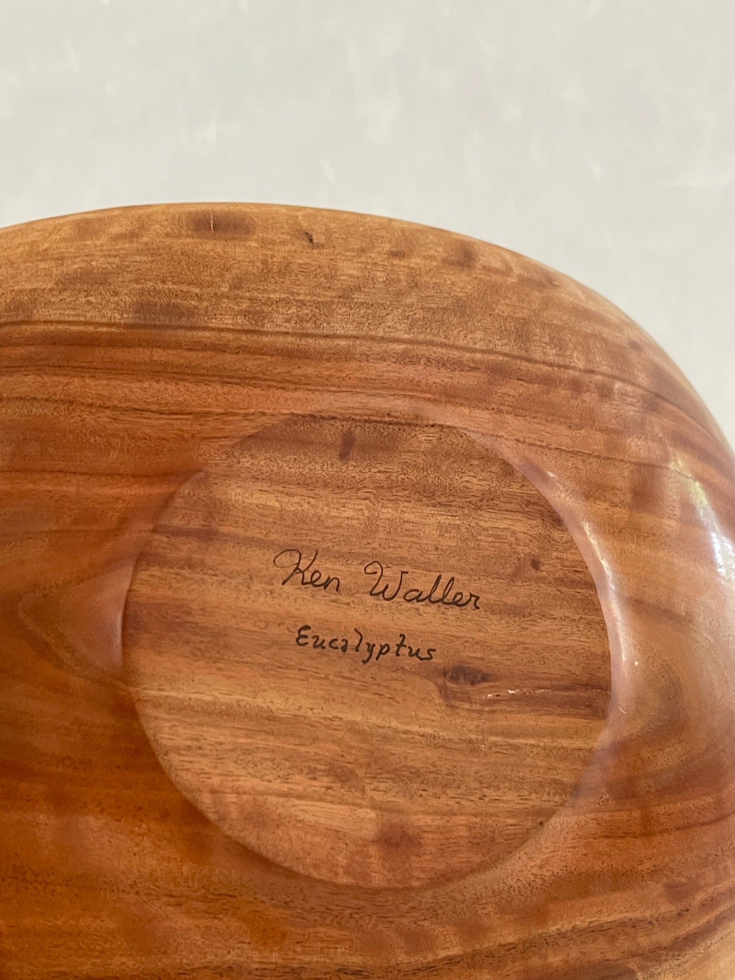 Hand Carved Eucalyptus Wood Catchall Bowl