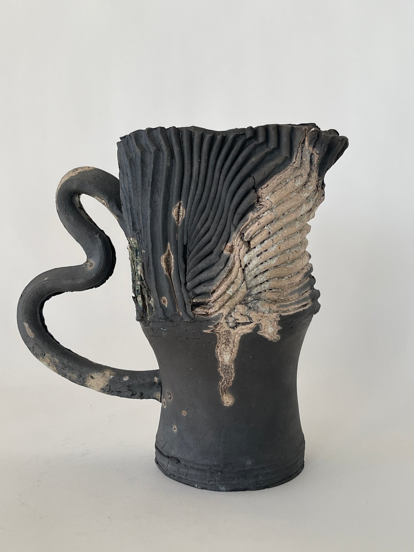 Sculptural Ceramic Pitcher