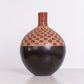 Artisan-Made Checkered Vase