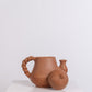 Oxacana Clay Pitcher with Twisted Handle
