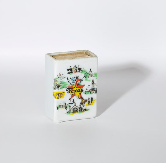Texas Porcelain Matchbox Cover
