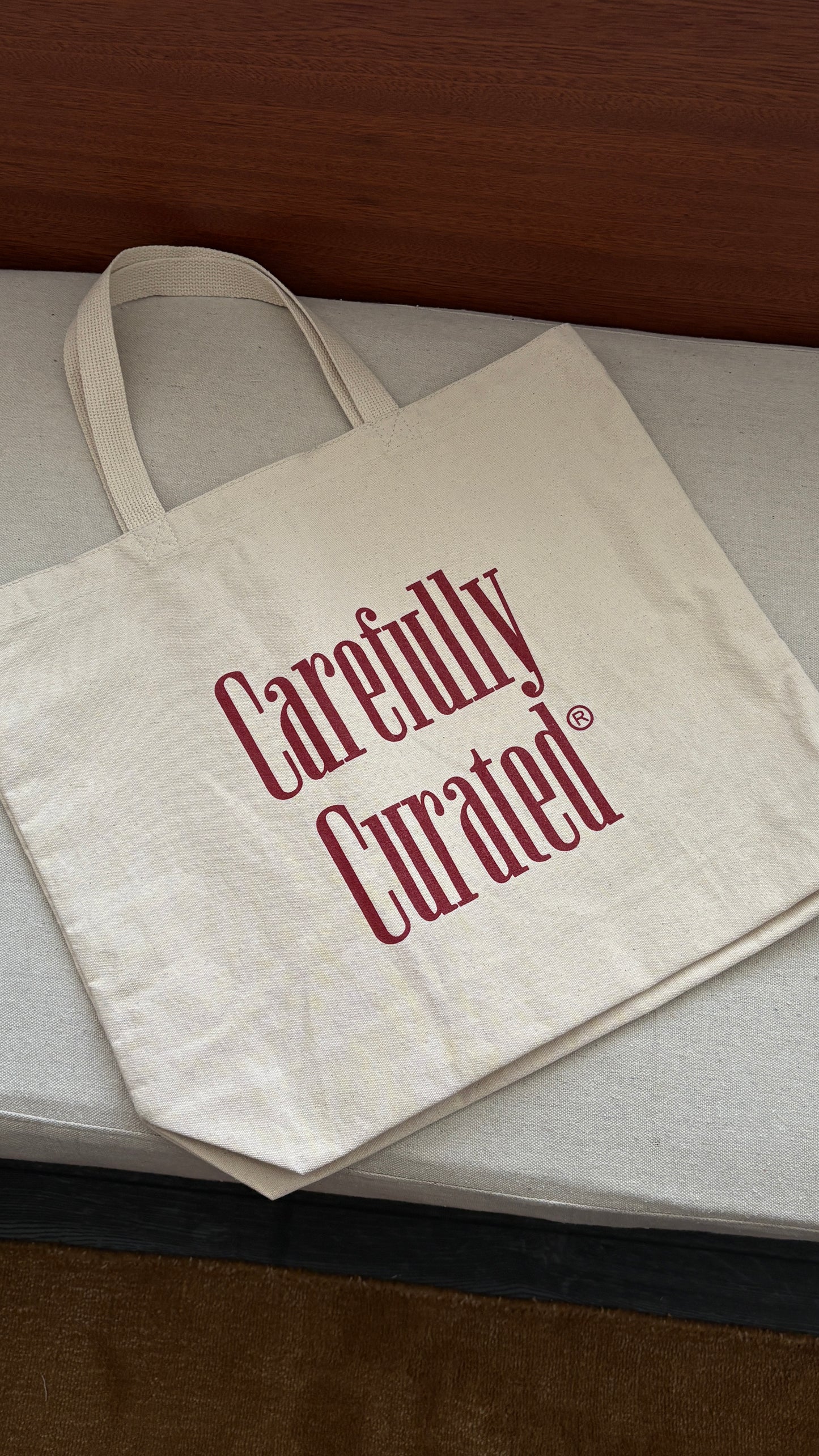CAREFULLY CURATED TOTE BAG