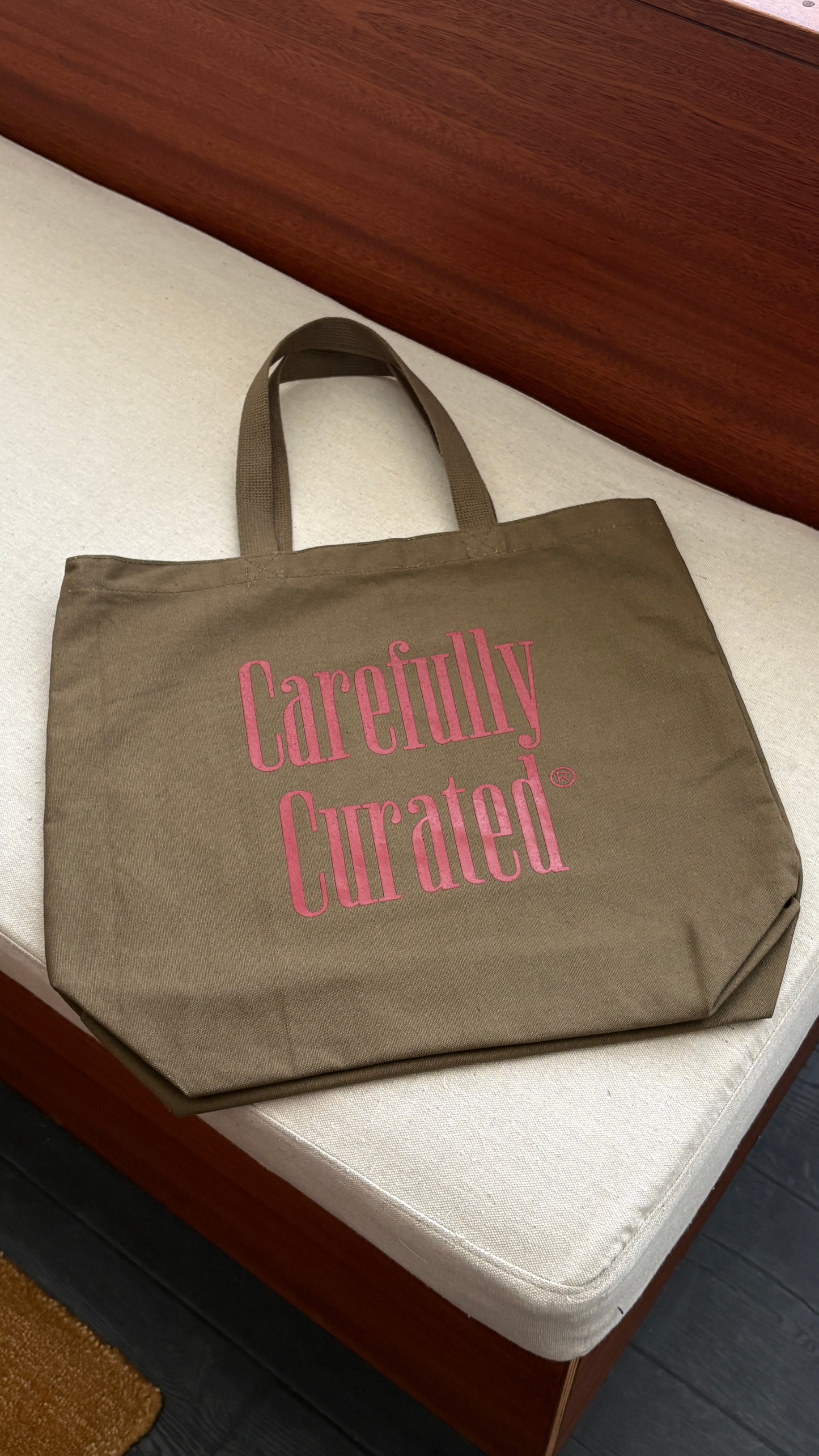 CAREFULLY CURATED TOTE BAG