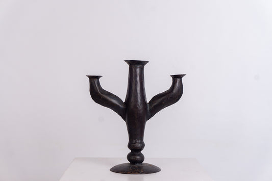 German Brutalist Spike Candle Holder