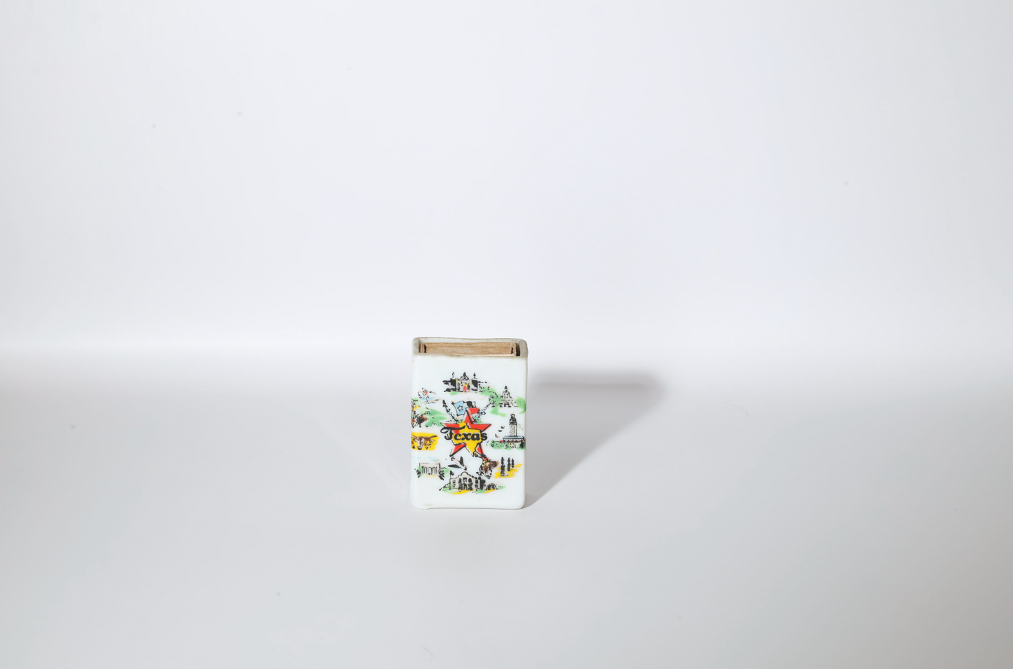 Texas Porcelain Matchbox Cover