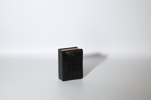 Black Leather Matchbox Case