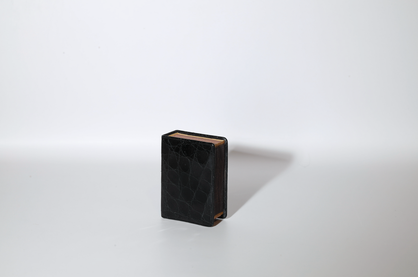Black Leather Matchbox Case