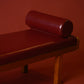 Oxblood Leather Church Pew Daybed