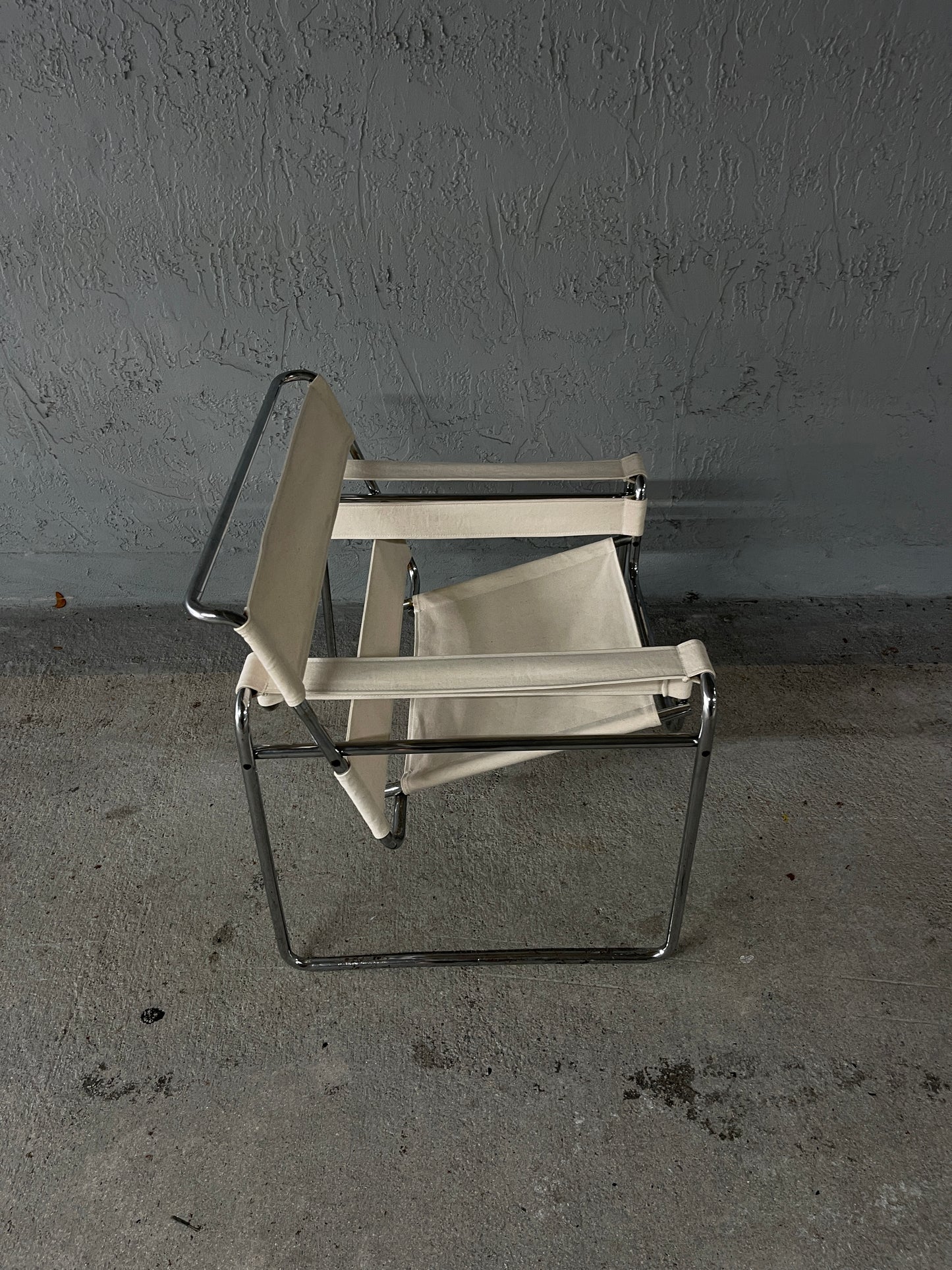 1960s VINTAGE CANVAS WASSILY B3 CHAIR BY MARCEL BREUER